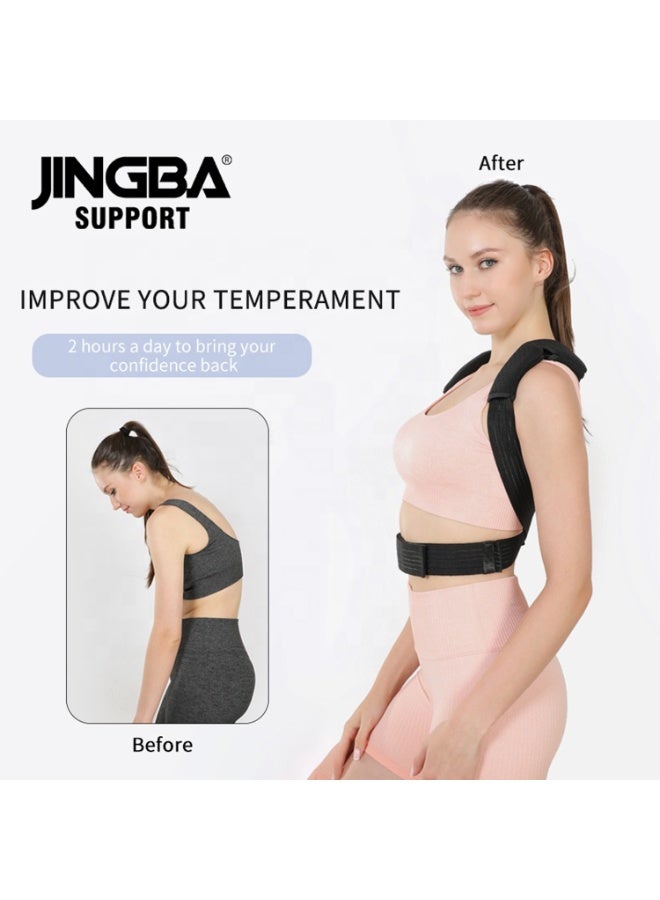 JINGBA SUPPORT Posture Corrector for Men & Women, Adjustable Back and Shoulder Brace, Spine Support, Breathable & Invisible Design (JB-2007) - Image 5